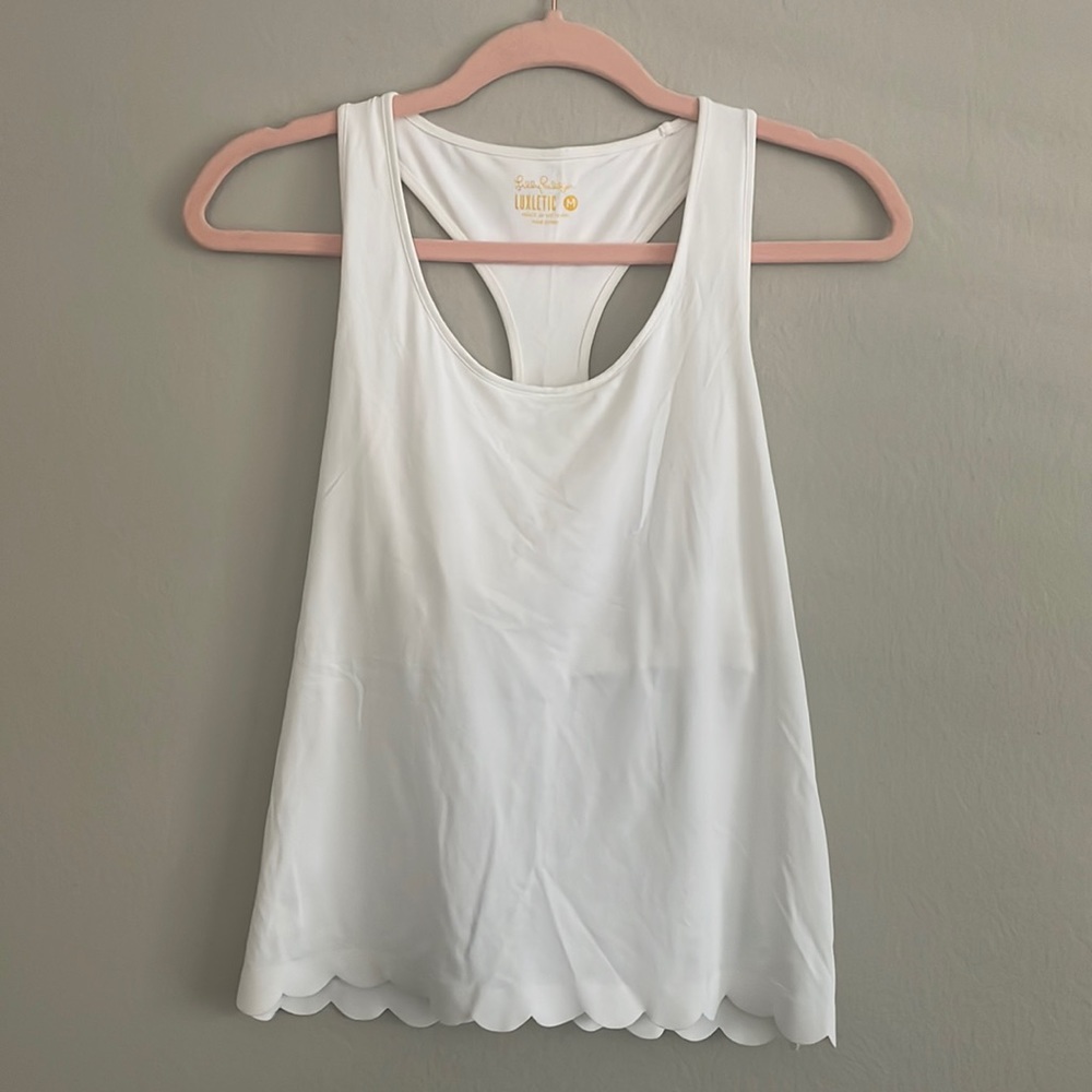 Lilly Pulitzer Scallop Hem Workout Tank